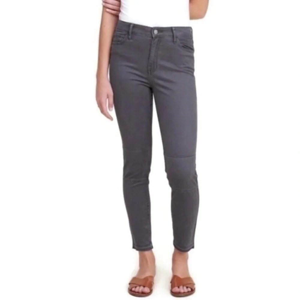 lavender gray Hollister crop high rise pants size 3/26